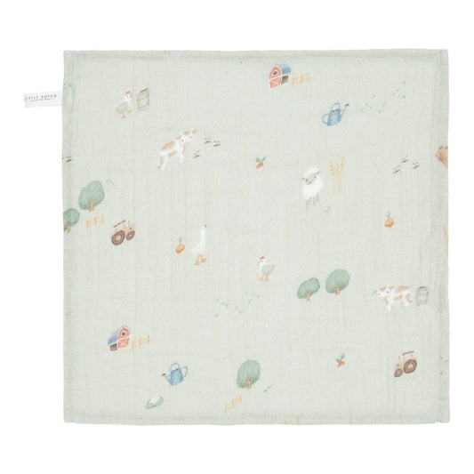 Set toalla Muselina Pequeña Granja - Little Dutch