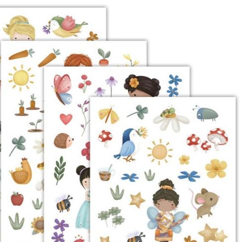 Pegatinas de ventana Rose y Friends Little Dutch