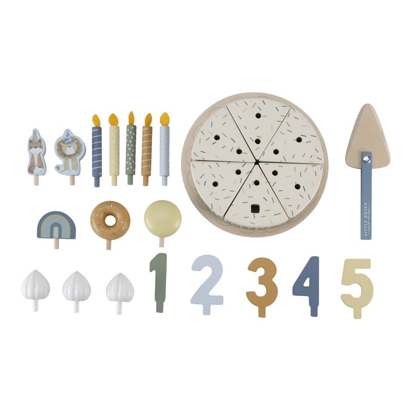 Pastel de cumpleaños azul - Little Dutch