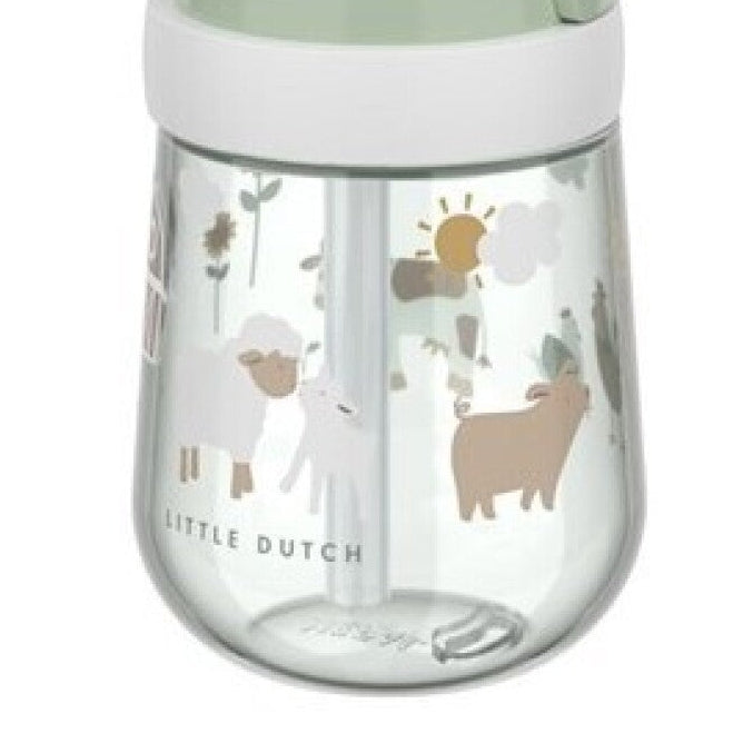 Vaso con pajita Mio 300ml Pequeña Granja - Mepal