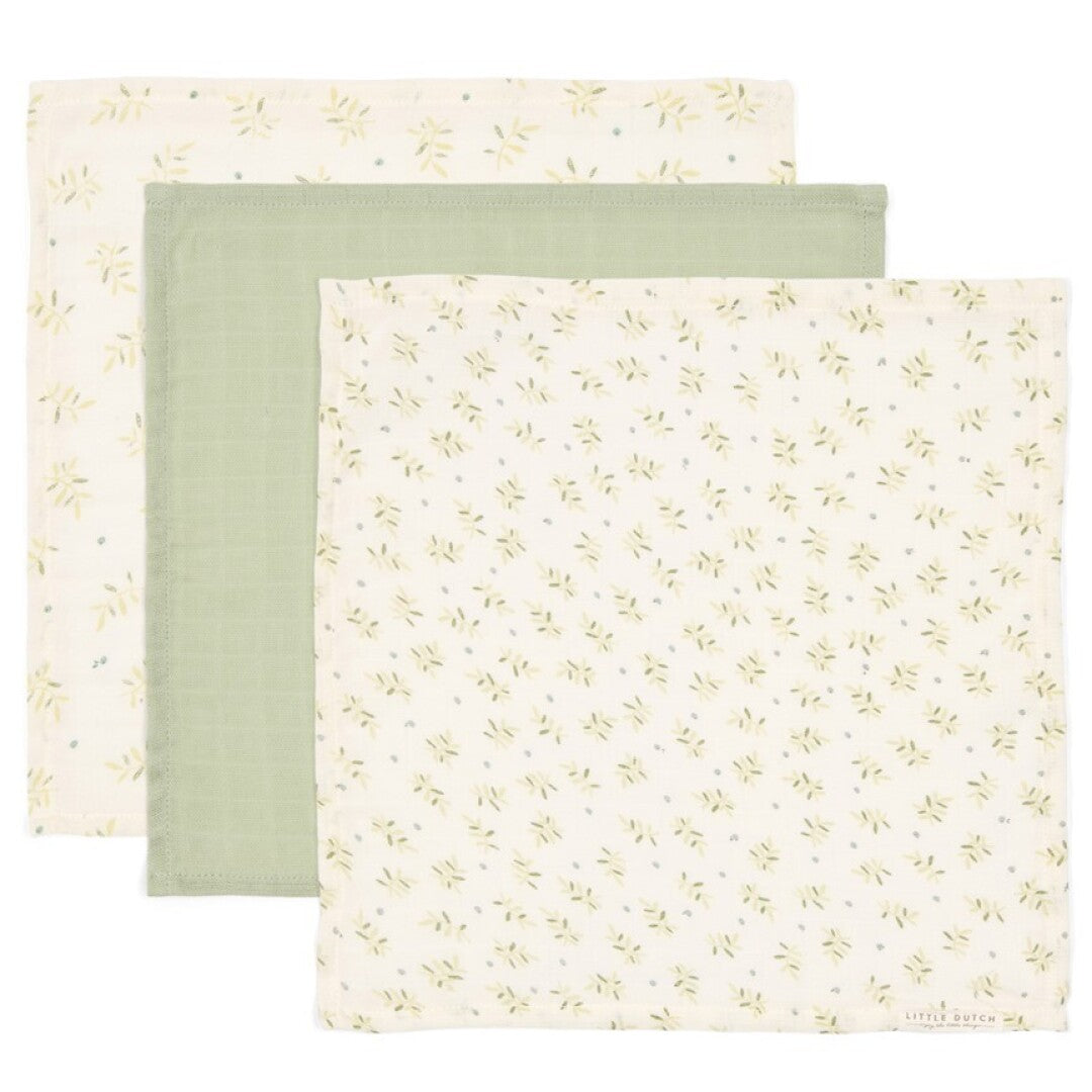 Set toalla Muselina Blueberry Leaves - Little Dutch