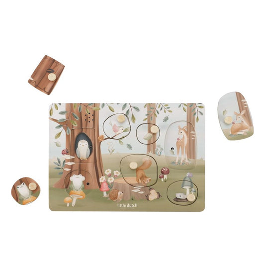 Puzzle con sonido Forest Friends - Little Dutch