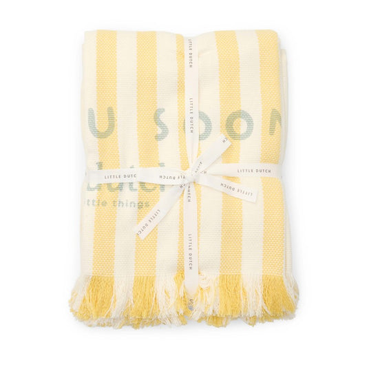 Maxi Toalla de playa Sunny Amarillo - Little Dutch