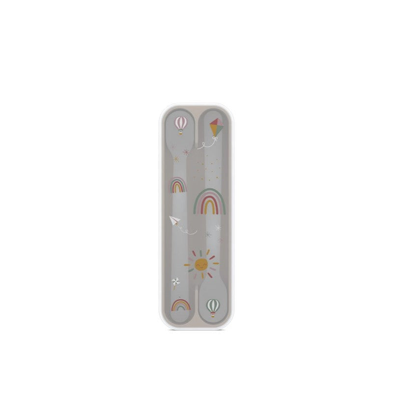 Set 2 cucharas Mepal Arcoiris - Little Dutch