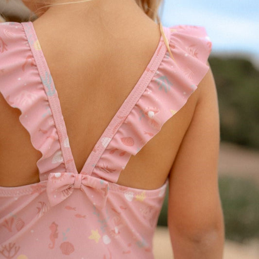 Bañador Ocean Treasures rosa - Little Dutch