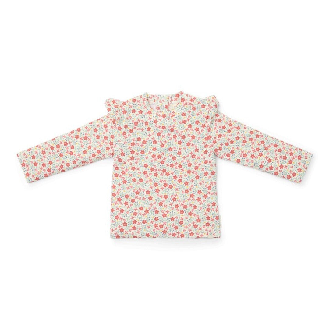 Camisa baño manga larga Sunny Flowers - Little Dutch
