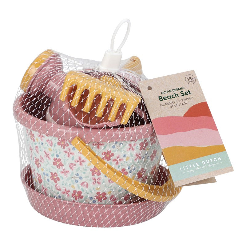 Set de playa 5 piezas flores Little Dutch