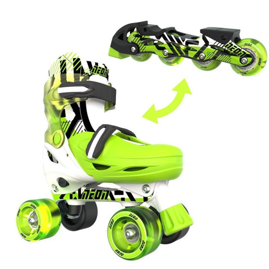 Patines Combo Neón Goteki verde Talla 34-37 - Yvolution