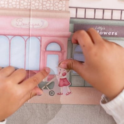 Libro de pegatinas de compras con Rosa - Little Dutch