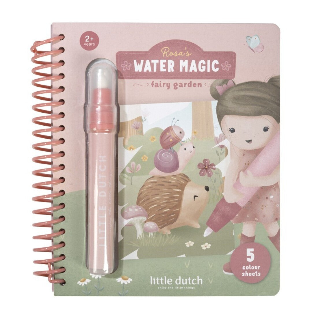 Libro mágico agua Rosa Fairy Gardens - Little Dutch