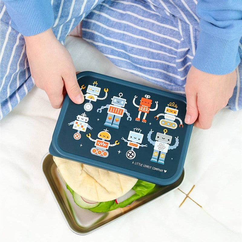 Caja Almuerzo de Acero Inoxidable Robots – A Little Lovely Company