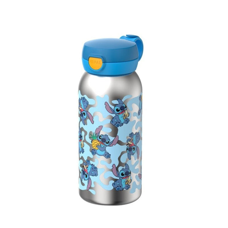 Botella Flip Cap Acero Stitch 600ml - Mepal