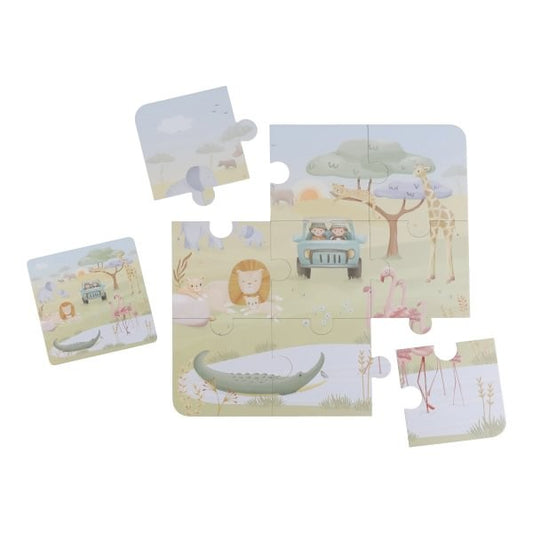 Puzzle 6 en 1 Safari Friends - Little Dutch