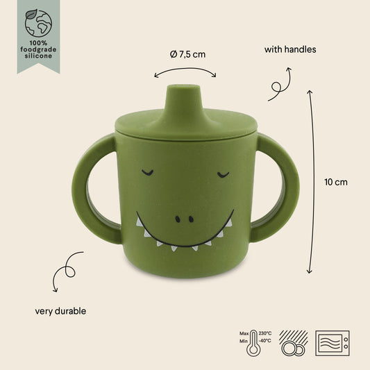 Taza silicona con boquilla Mr. Dino - Trixie