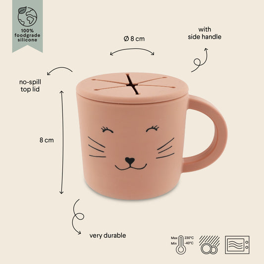 Taza porta snacks de silicona Mrs. Cat - Trixie