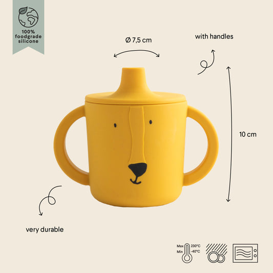 Taza silicona con boquilla Mr. Lion - Trixie