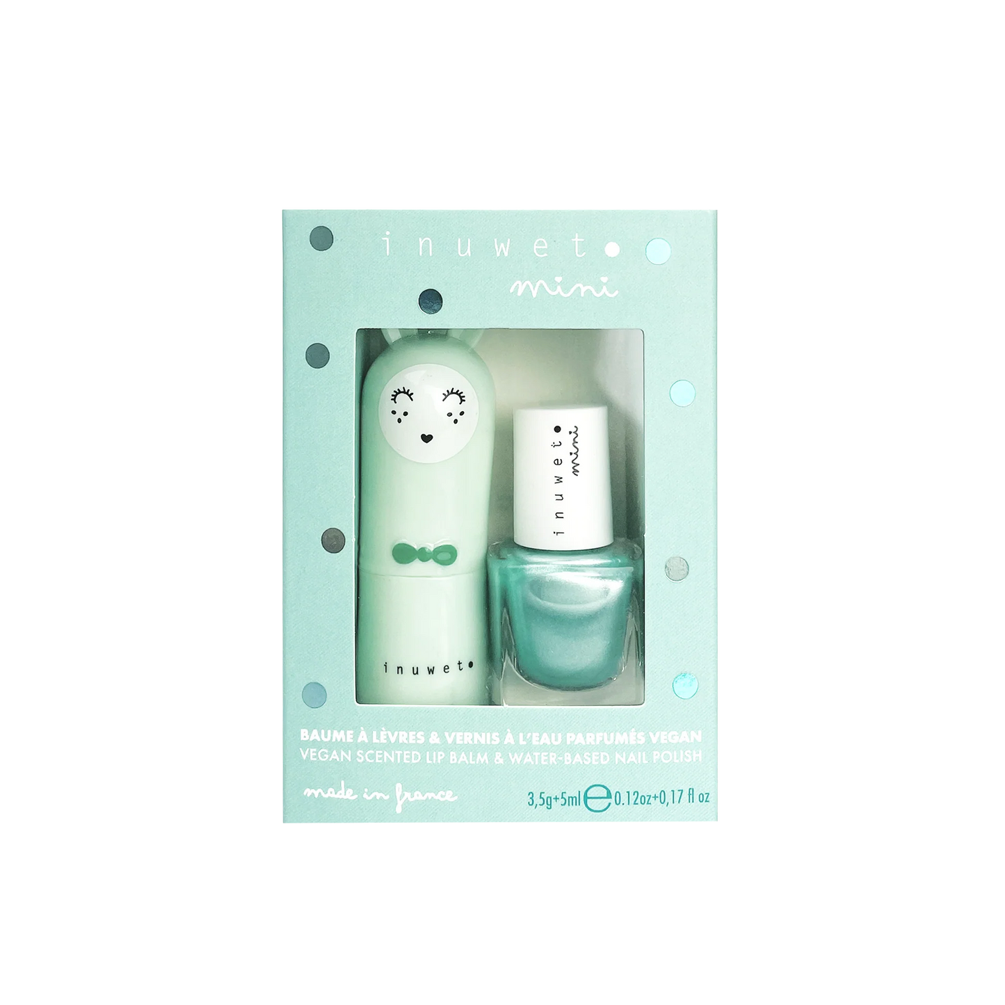 Caja regalo cosmética infantil turquesa - Inuwet
