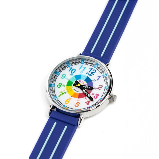 Reloj aprendizaje silicona azul - Kiddus