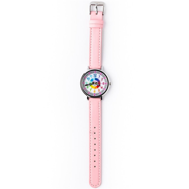 Reloj aprendizaje polipiel rosa - Kiddus