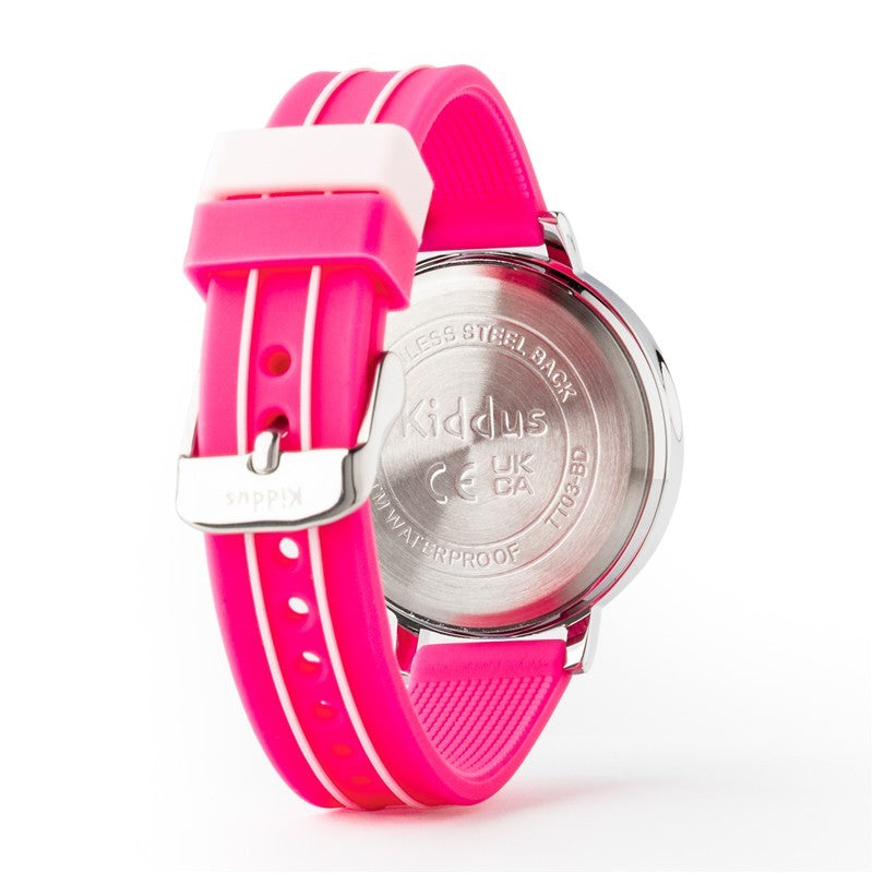 Reloj aprendizaje sin texto silicona rosa - Kiddus