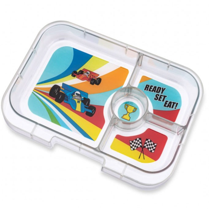 Caja almuerzo panino 4C montecarlo blue race cars - Yumbox