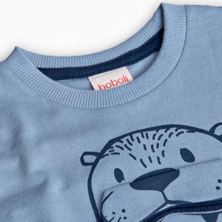 Camiseta niño morsa azul - Boboli