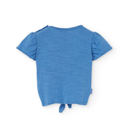 Camiseta punto azul Good Summer Boboli