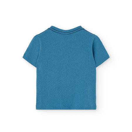 Camiseta azul animales niño Boboli