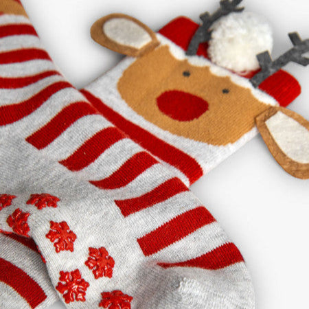 Calcetines reno Navidad unisex antideslizantes - Boboli
