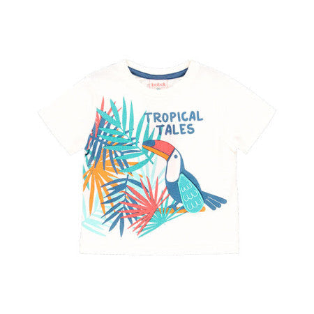 Camiseta blanca Tropical Tales niño - Boboli