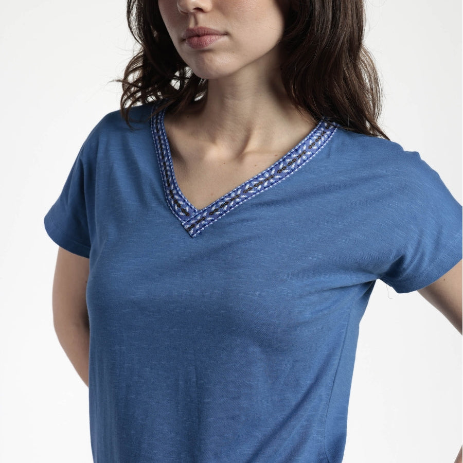 Camiseta Manga Caída Mexico azul - Admas
