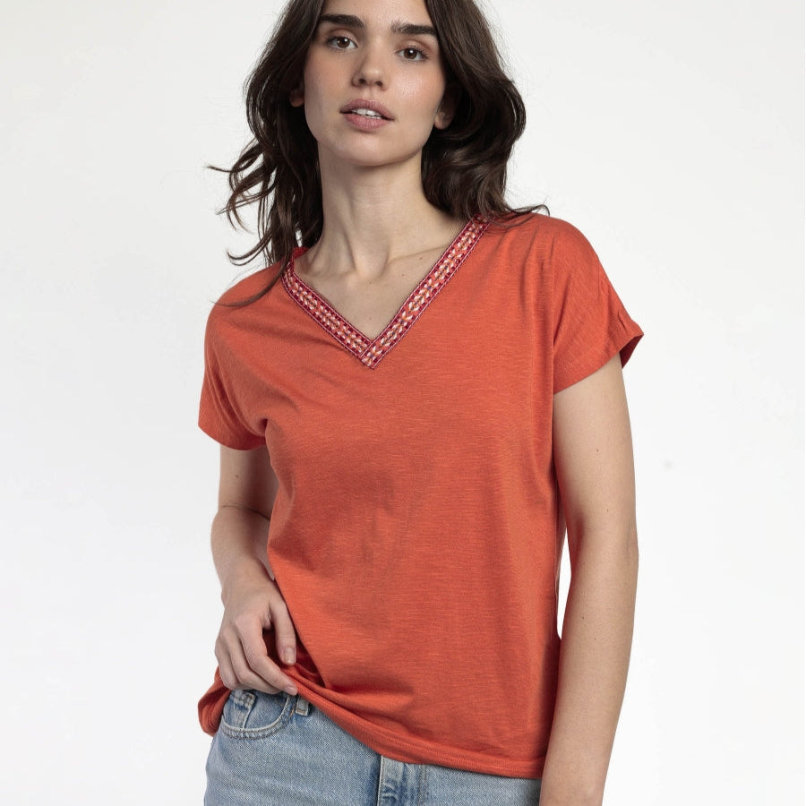 Camiseta Manga Caída Mexico teja - Admas