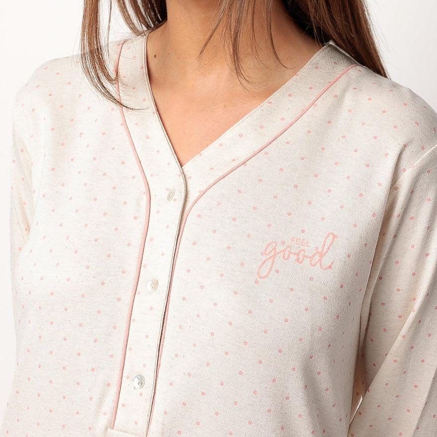 Camisola manga larga Dots and Flowers - Admas