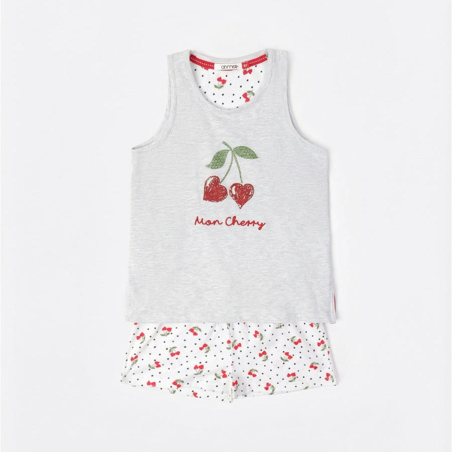 Pijama Sin mangas Cherries para Niña - Admas