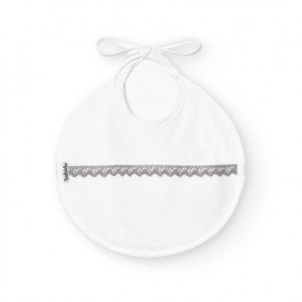 Babero redondo cinta nacimiento canutillo - Babidu