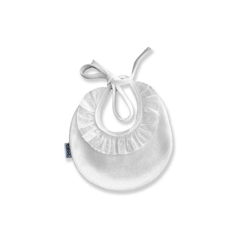 Babero redondo puntilla canutillo - Babidu