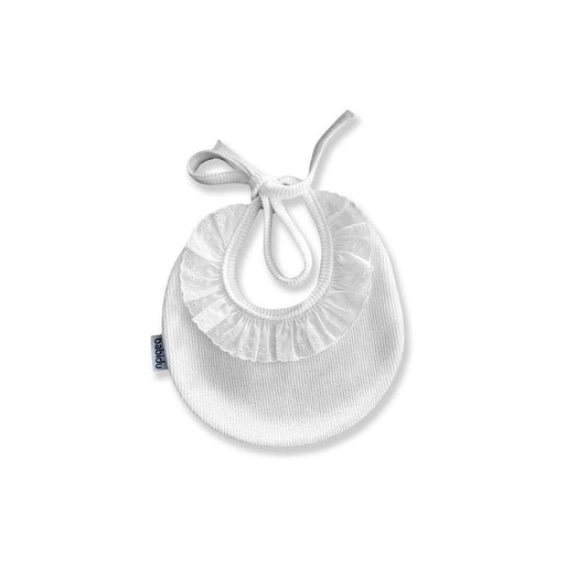 Babero redondo puntilla canutillo - Babidu