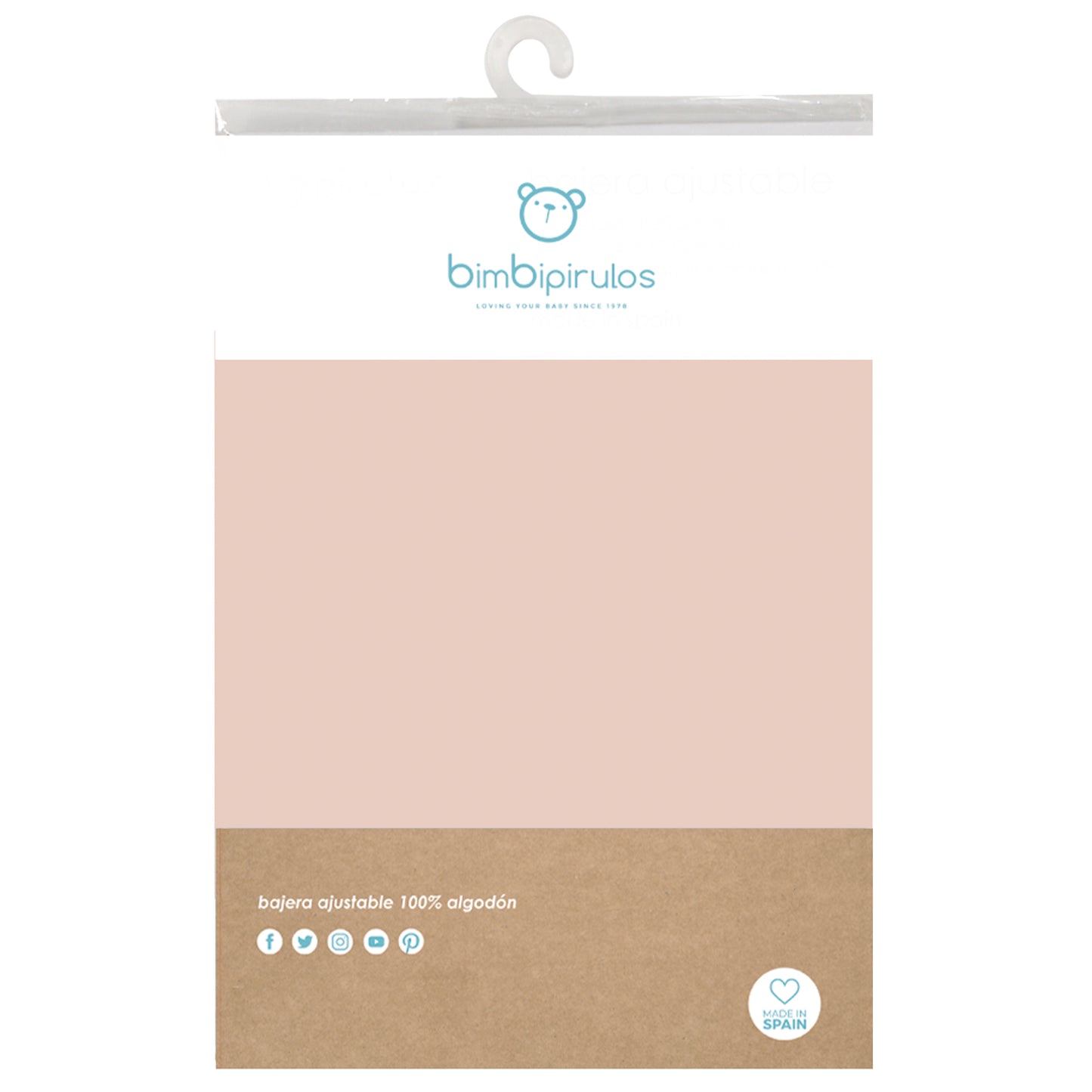 Sábana cuna bajera color rosa - Bimbidreams