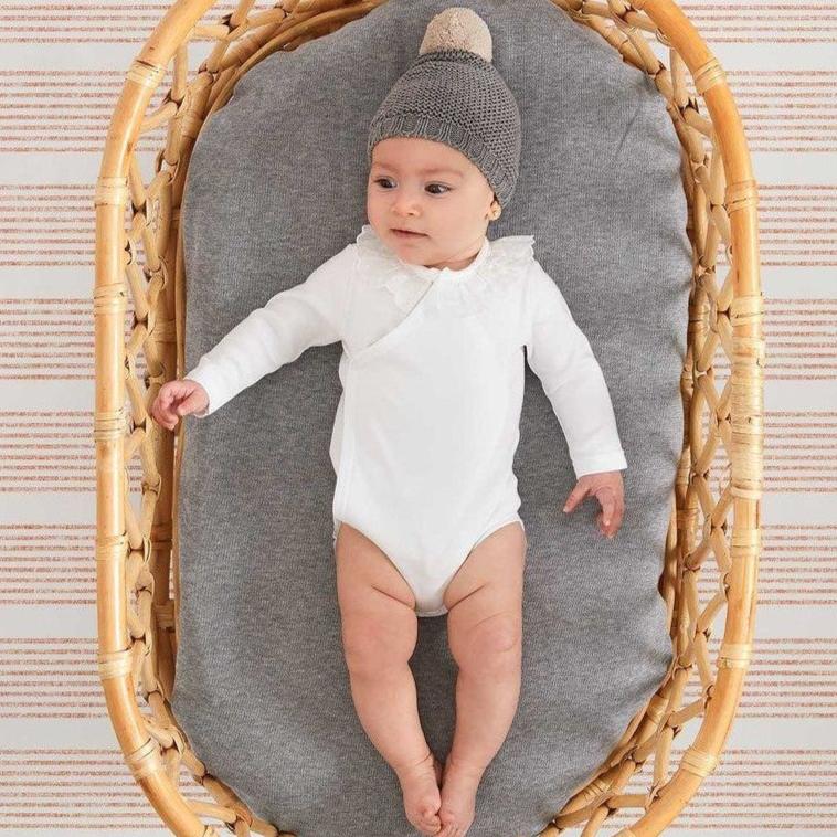 Body unisex cruzado cuello batista - Babidu