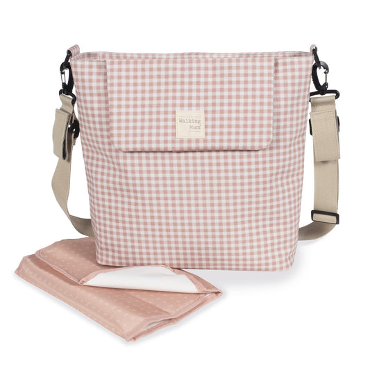 Bolsa canastilla I Love Vichy rosa - Walking Mum