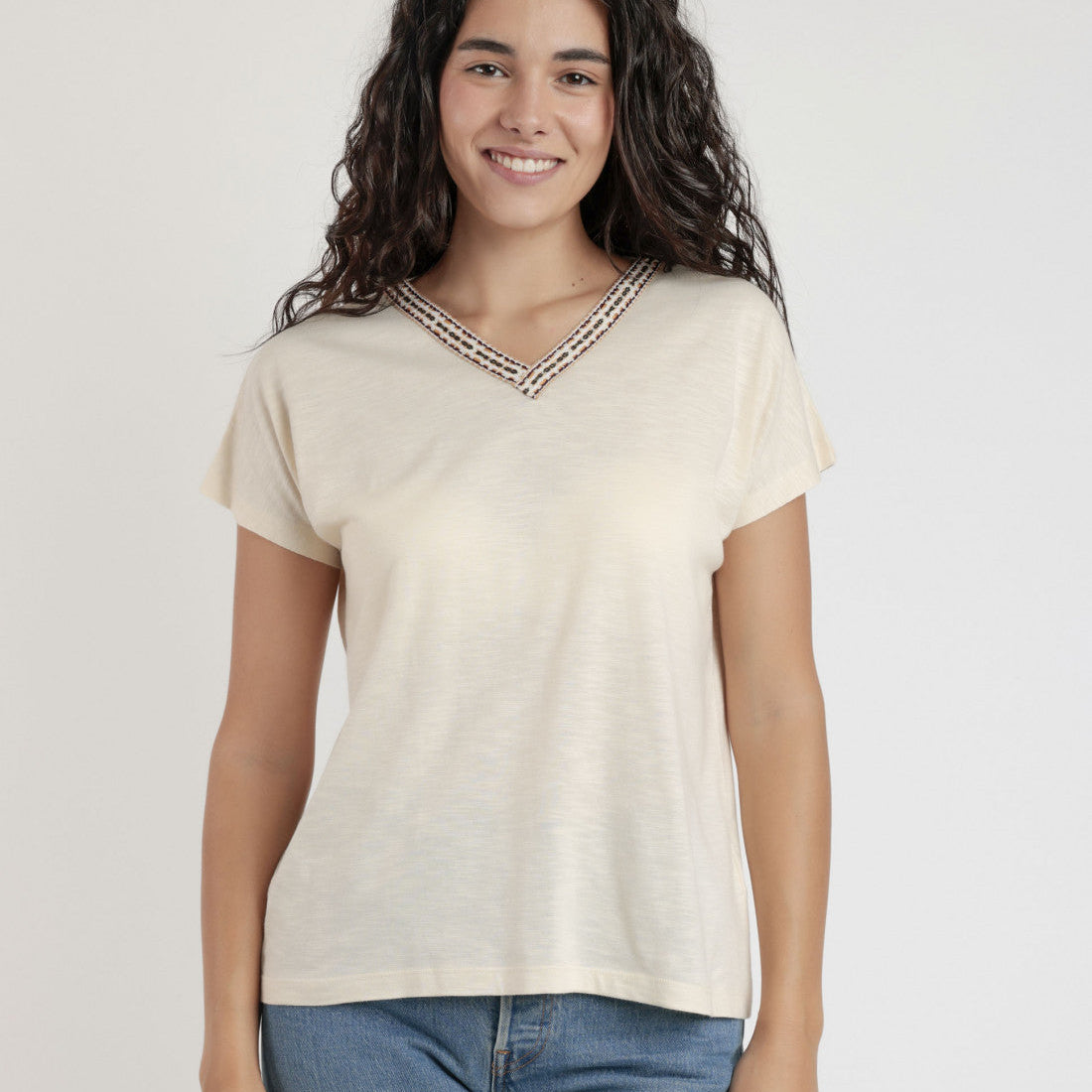 Camiseta Manga Caída Mexico crudo - Admas