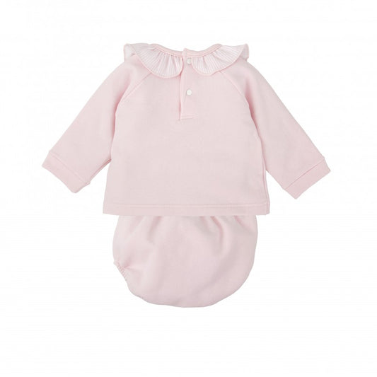 Conjunto bebé niña cuello volante Aire - Babidu