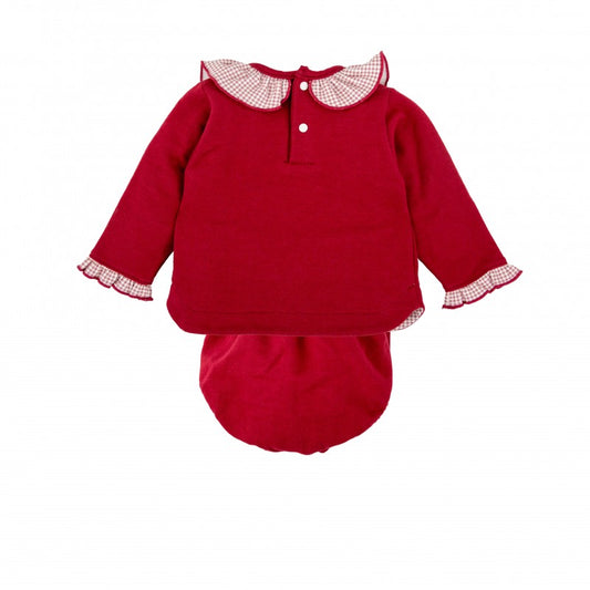 Conjunto ranita bebé cuello volante Nevada - Babidu