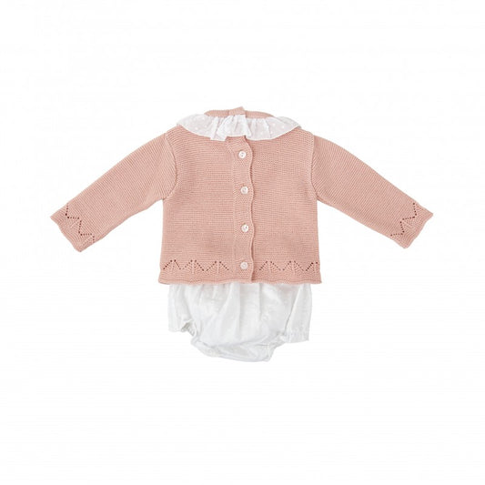 Conjunto punto niña con capota bebé Polar - Babidu