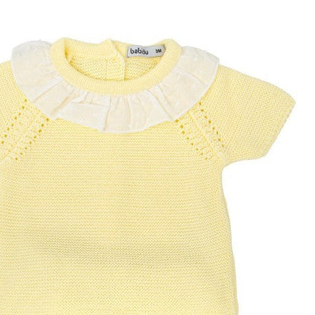 Conjunto ranita cuello bebé celeste Amanecer - Babidu