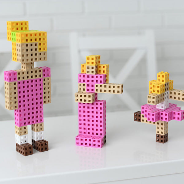 Bloques Meli Cube basic 100 pastel