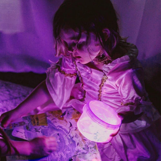 Cubos con luz Lumi lila - GloPals