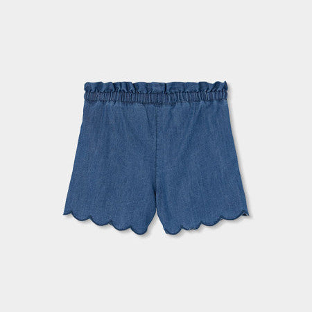 Bermudas denim de niña detalles ondas - Boboli