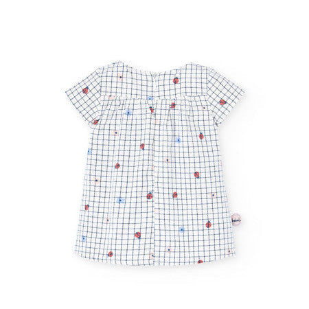 Vestido popelín niña estampado mariquita Boboli