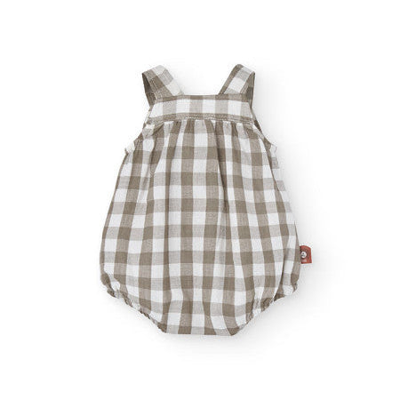 Peto culetín cuadros tonos tierra - Boboli